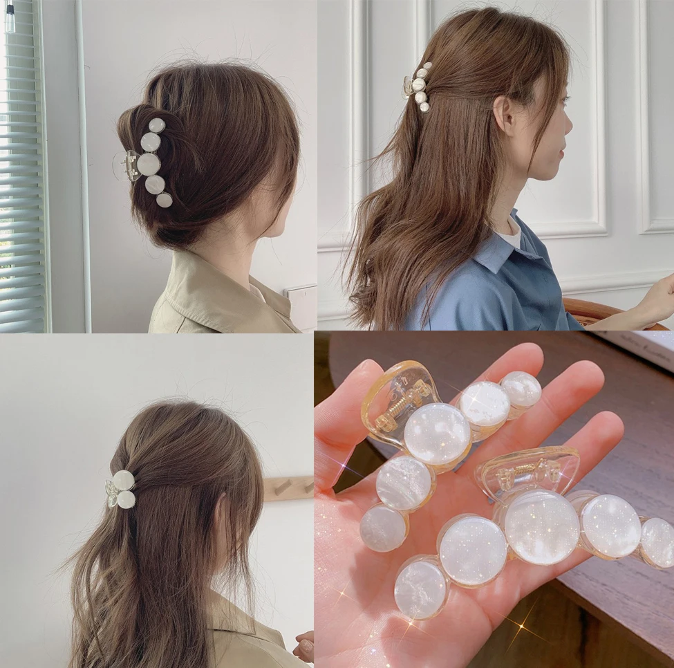 Women Elegant Acetate Imitation Shell Cherry Plastic Hair Claws Sweet Headband Hair Clips Hairpins Lady Fashion Hair Accessories
