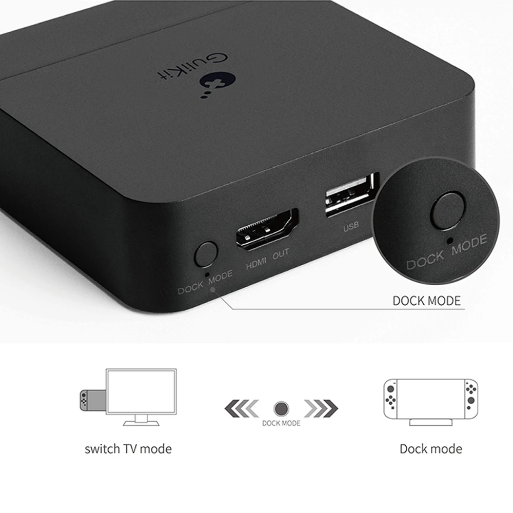 Gulikit NS05 Portable Dock For SWITCH Docking Station with USB-C PD Charging Stand Adapter USB 3.0 Port