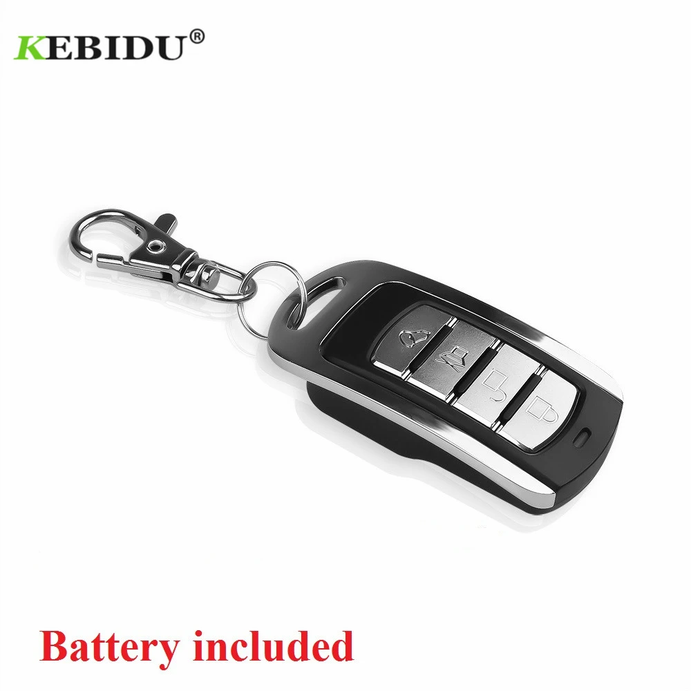 KEBIDU Universal 433MHz Wireless 4 Keys Copy Cloning Garage Door Remote Control Duplicator Key for PT/SC/LX/HX/HT