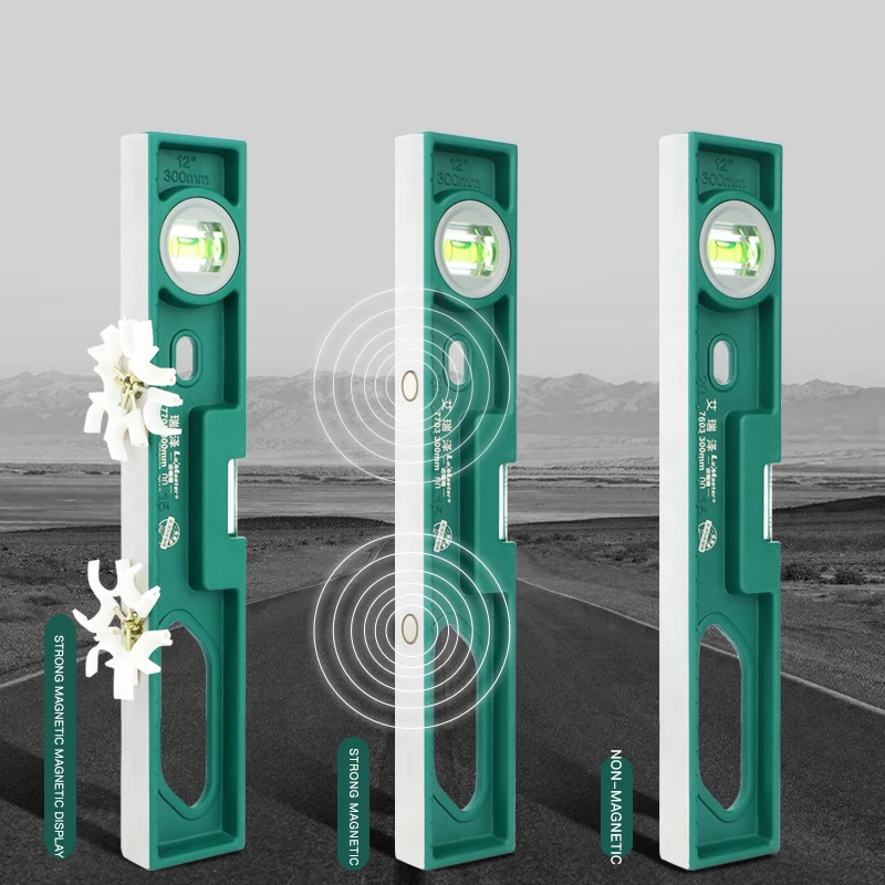 AIRAJ High Precision Spirit Level Magnetic High Bearing Ruler Lever Rustproof Horizontal Ruler Spirit Level Balance Ruler