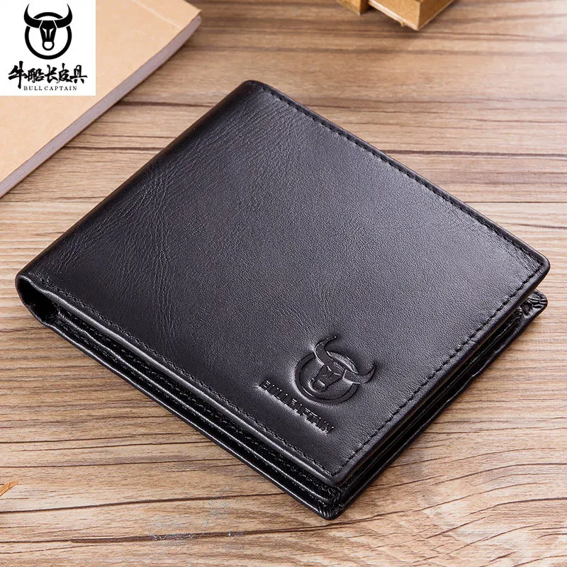 

Men's Leather Wallet First Layer Cowhide Men's Casual Business Leather Wallet Horizontal Wallet Card Holder