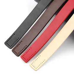 2pcs Genuine Leather Handles Durable Shoulder Bags Detachable Belt Handle DIY Handmade Replacement Handbag Strap 50cm for Bag