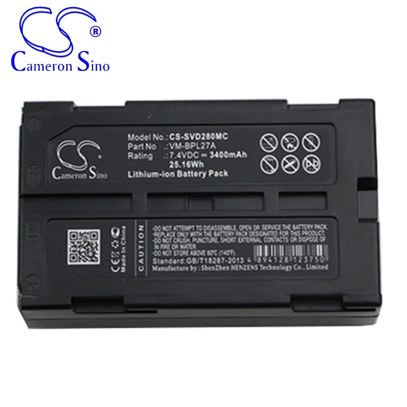 Cameronsino日立VLH100L VM645LA VM835LA VM945LA VM955LAVMD865 VMD965は、jvc BN-V812 BN-V814カメラバッテリー