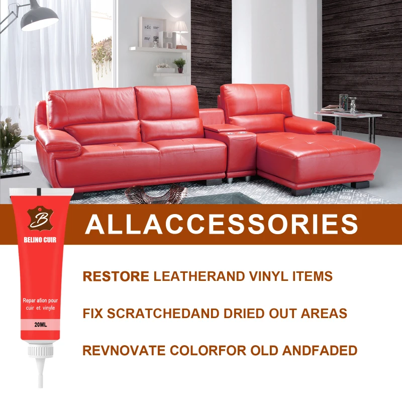 20ML Leather Scratch Repair Paste Sofa Auto Seat Complementary Repair Cream Kit Colorful Refurbishing Scratch Cracks Paint Care