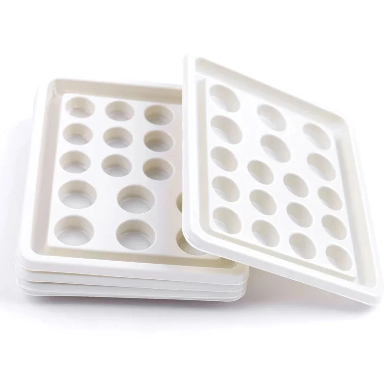 10PCS Disposable Tattoo Ink Cup Eyelash Extension Glue Holder Adhesive Tray Square Plastic Pigment Palette