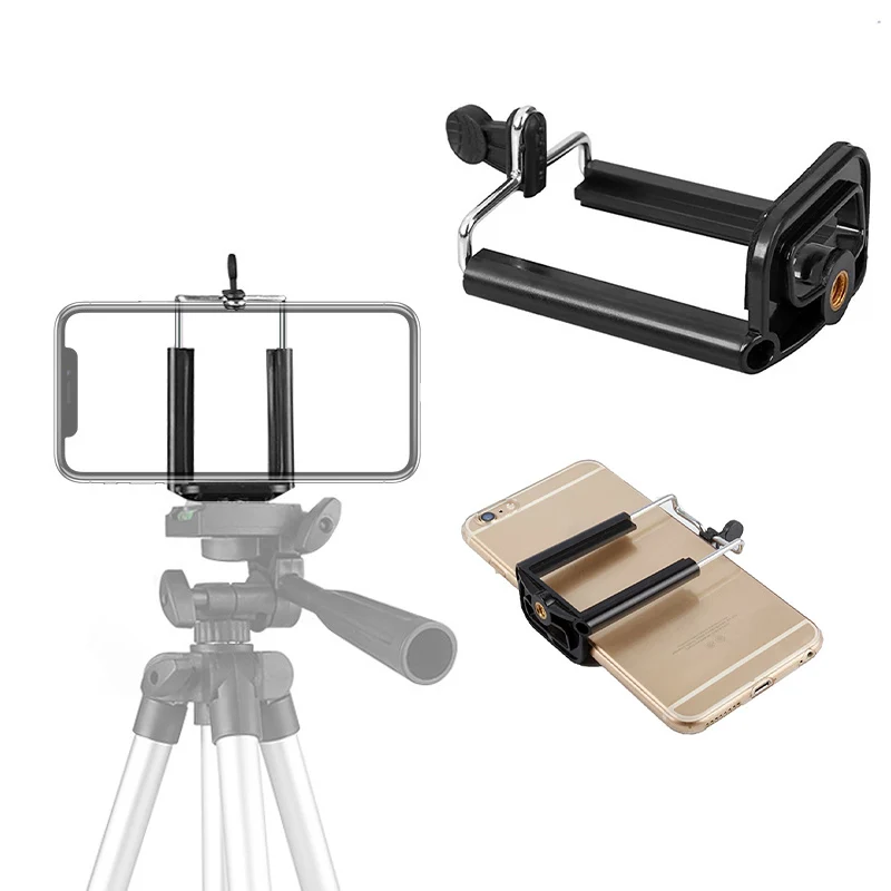 Mobile Phone Holder Tripod Universal Phone Clip Bracket Holder Tripod Stand