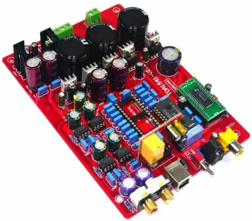 TDA1541 Fiber Coaxial Decoder Board (with USB, without 1541 IC without 7220IC)