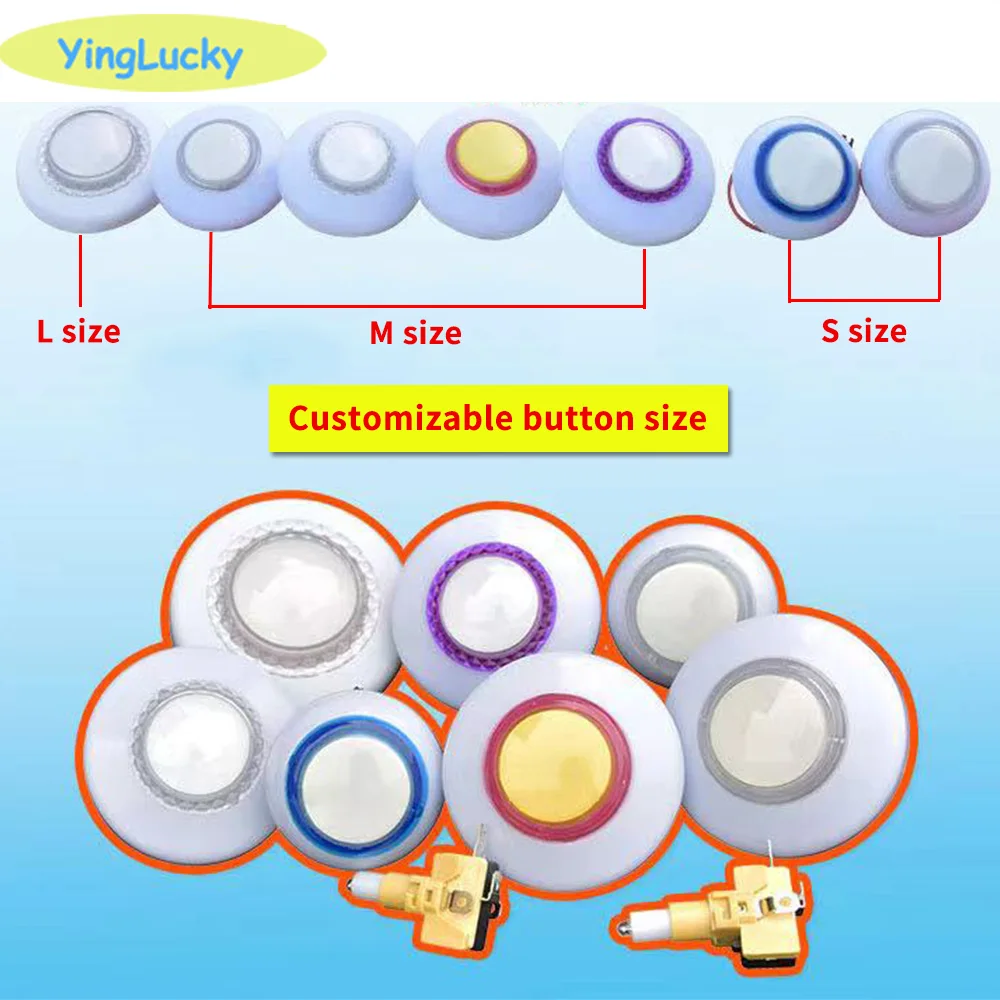 

LED Arcade Button for Doll Machine, RGB Button, Colorful, 12V, 45mm, 76mm, 80mm, 1Pc