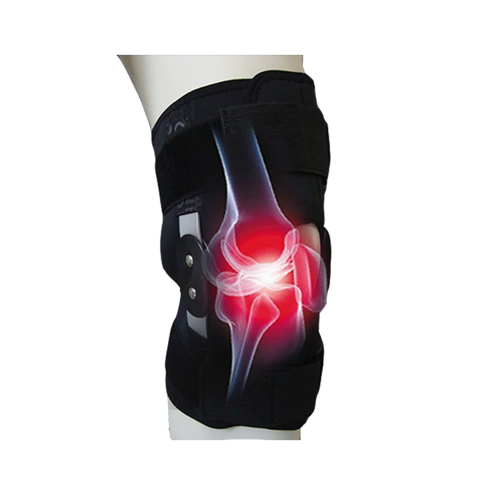 Adjustable Breathable Knee Brace Orthopedic Stabilizer Knee pads Support Guard with Inner Flexible Hinge Sports Knee Pads