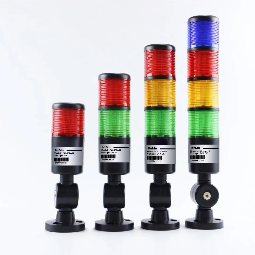 Rotatable 180 Stack Red Orange Amber Green Warning Light Industrial For Cnc Machine Dc12-24v Steady Flashing Light Led