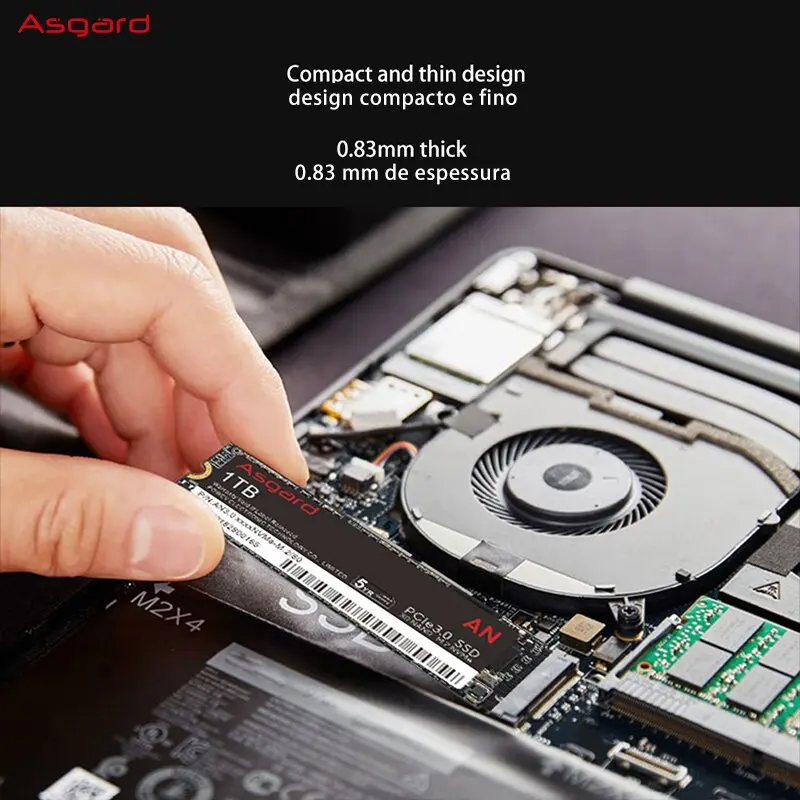 Imagem -05 - Asgard-disco Rígido Interno Ssd M.2 Nvme Pcie 512gb Também para Laptop e Desktop