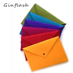 Ginflash 1PC Simple A4 large Capacity Document Bag pad Business Briefcase File Folders Chemical Felt Filing Products