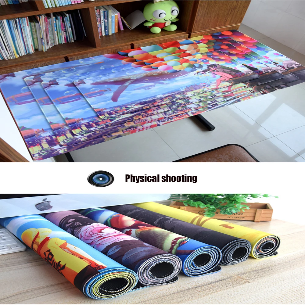 Alfombrilla de ratón de Anime para Gaming, alfombrilla grande y personalizada de 900x400x2MM, 3MM, XXL