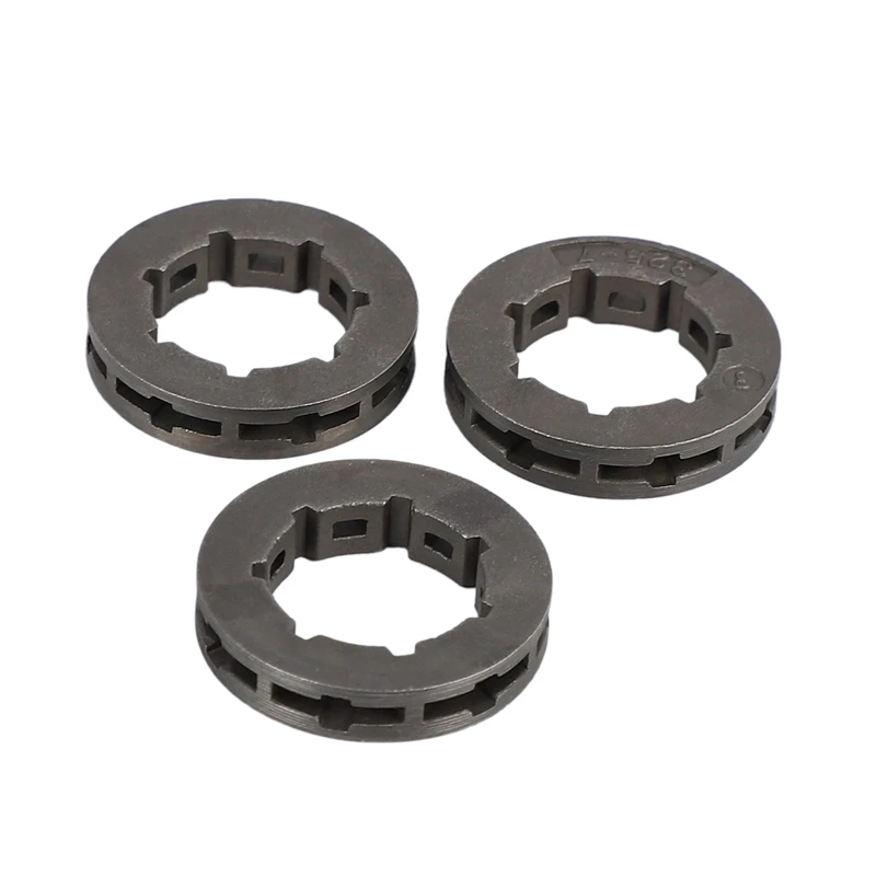 3 Buah Alat Bagian Logam Gergaji Mesin Spare Part Chain Saw Sprocket Rim Power Mate 325-7 untuk Gergaji Pengganti