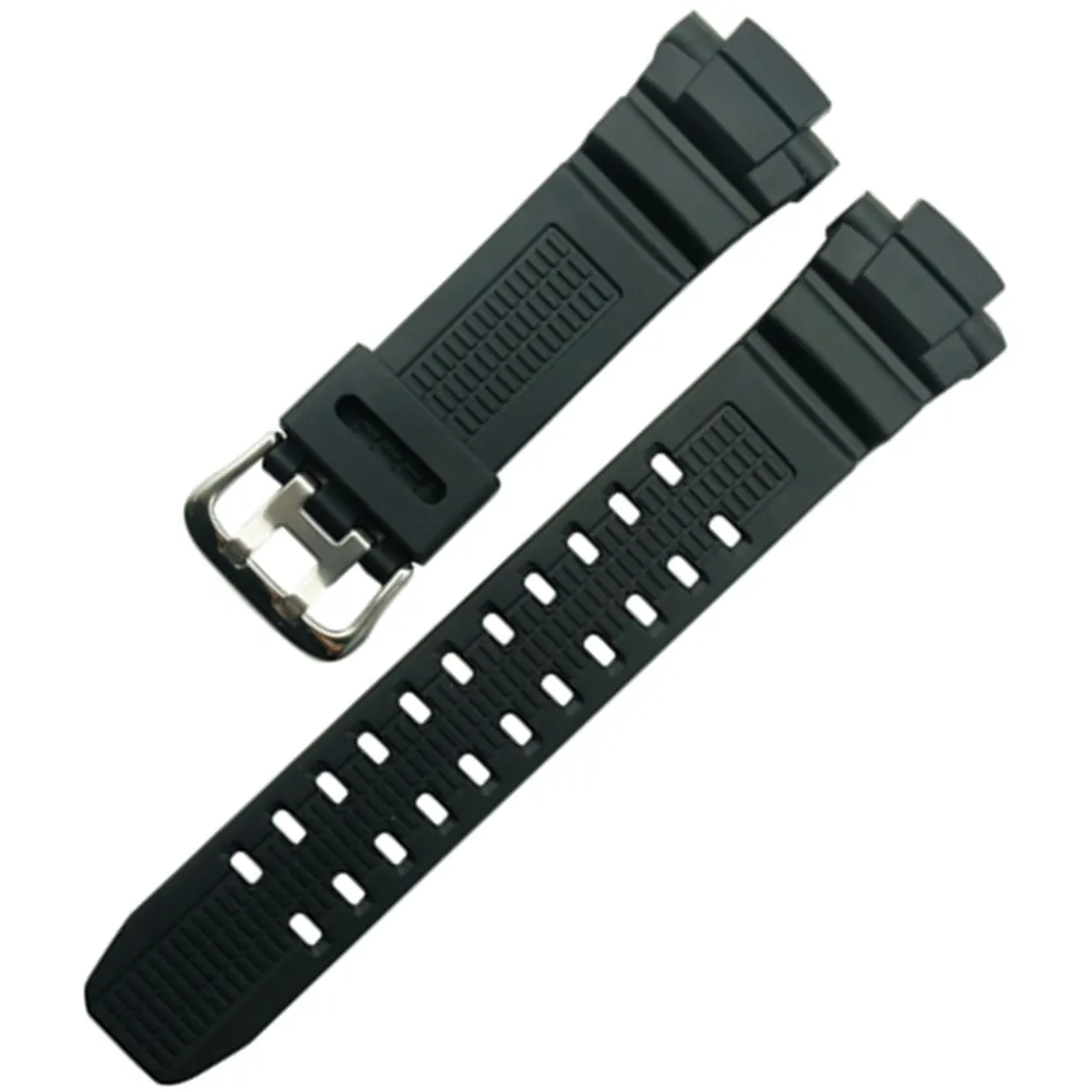 For G Type Shock Sprot Watches 15mm Black Rubber Resin Watch Bands Strap For GW-3500B/GW-3000B/GW-2000 DIY Replace