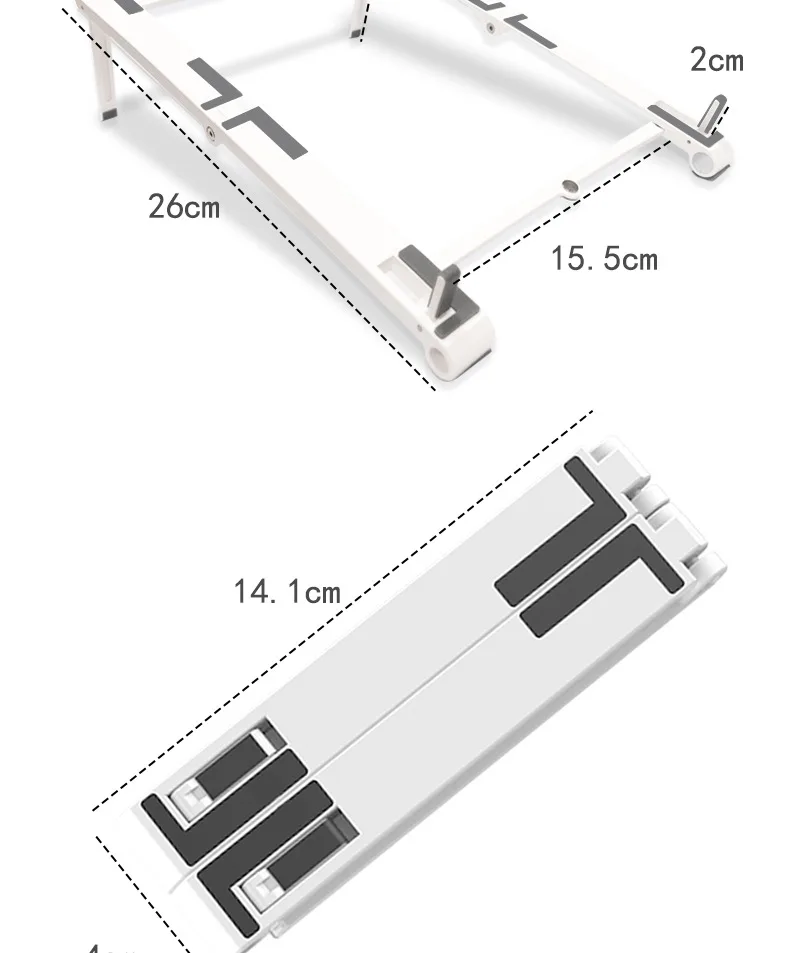 Laptop Stand Multifunctionele Desktop Mobiele Telefoon Stand Computer Koeling Beugel Draagbare Opvouwbare Multifunctionele