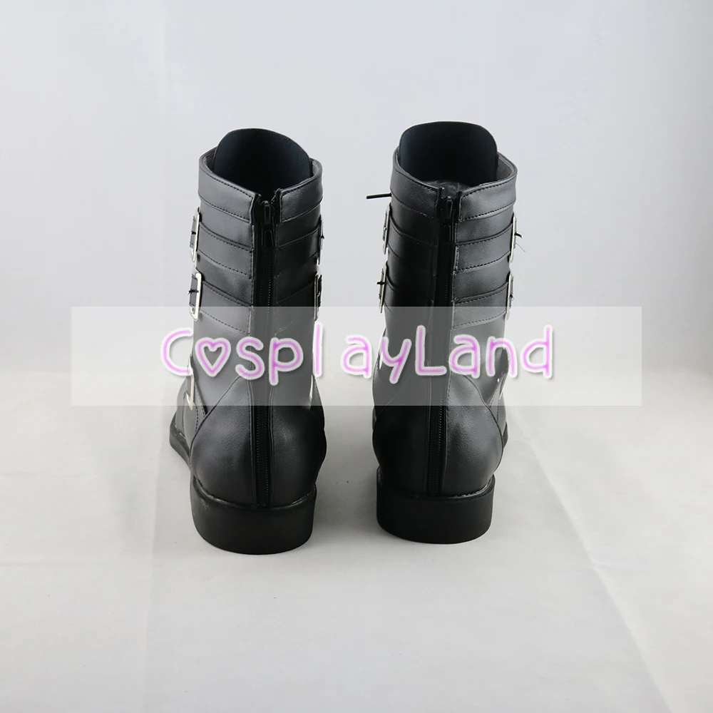 Kingdom Hearts 3 Yozora Black Cosplay Boots Shoes Men Shoes Costume Customized Accessories Halloween Party Shoes