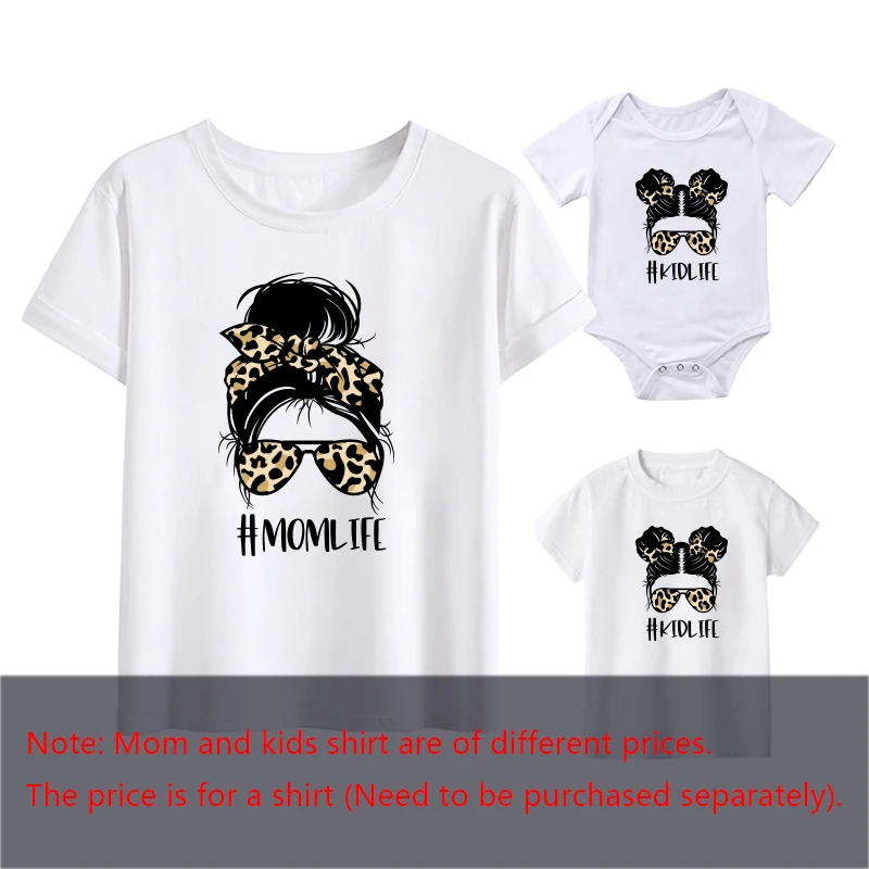 Mother Kids Fashion Baby Girl Clothes Mom Life Mother And Daughter Matching Outfits Summer Mother And Kids T Shirt Short Sleeve