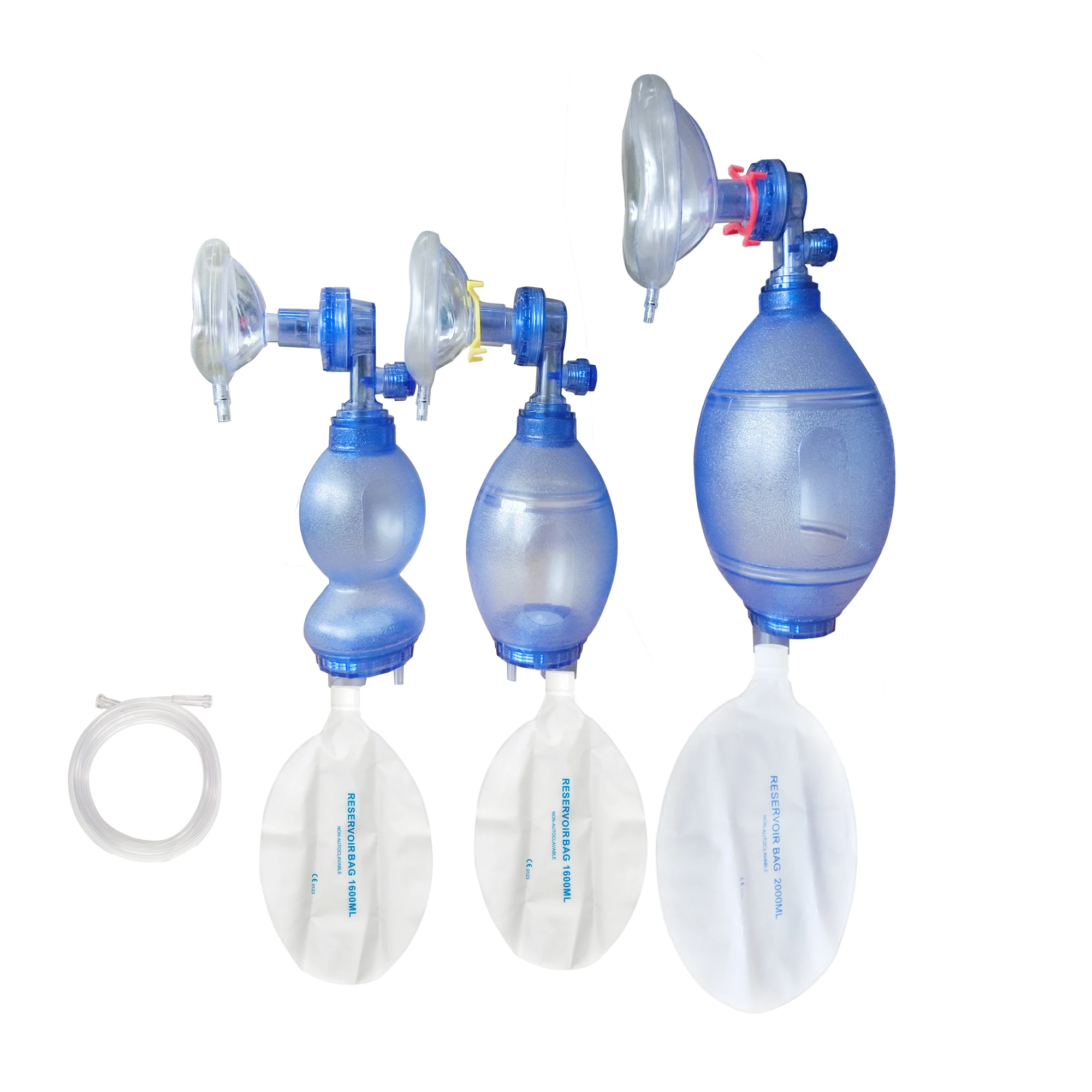 

Ambu Manual PVC Resuscitator Bag Breathing Resuscitation Kit Emergency Simple Self-help First Aid Rescue Mask Latex Free