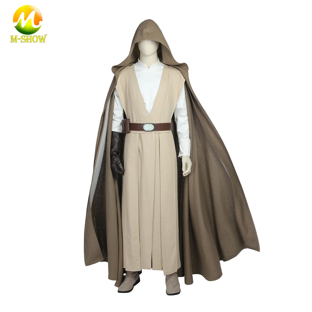 Superhero Old Luke Skywalker Cosplay Costume Men Outfit for Haloween Party Custom Made