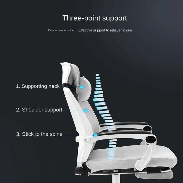 Can lie computer chair staff office chair casual nap pedal boss chair comfortable home swivel chair