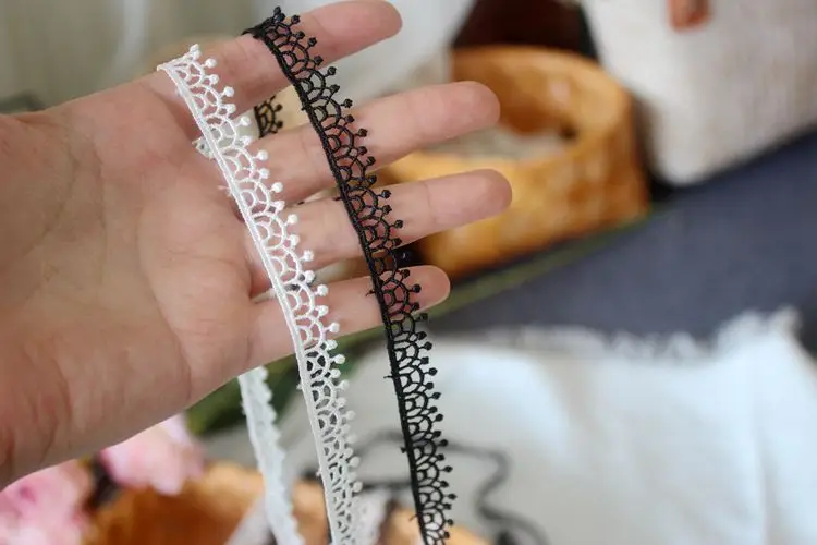 Hohles Polyester-Spitzenmaterial zum Nähen von Kleidungsstücken, DIY-Hochzeitskleid, Schlüsselbeinkette, Schulterriemen-Zubehör, RS3794 – Detail 9