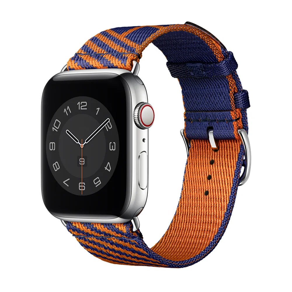 

Strap For Apple Watch Band 44mm 40mm 42mm 38mm Nylon Bracelet Smartwatch Accessories Correa Iwatch Serie 6 Se 5 4 3 7 45mm 41mm