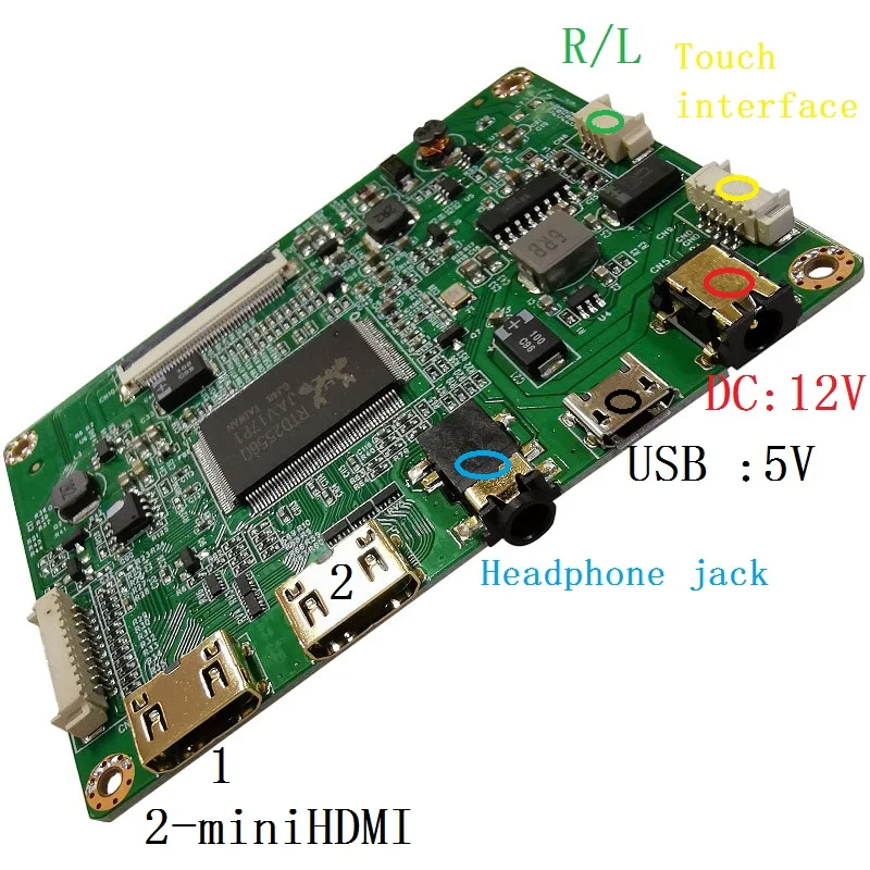 13.3 inch display capacitive touch module kit 1920x1080 IPS 2mini HDMI LCD module car Raspberry Pi 3 game PS3 XBox PS4 display