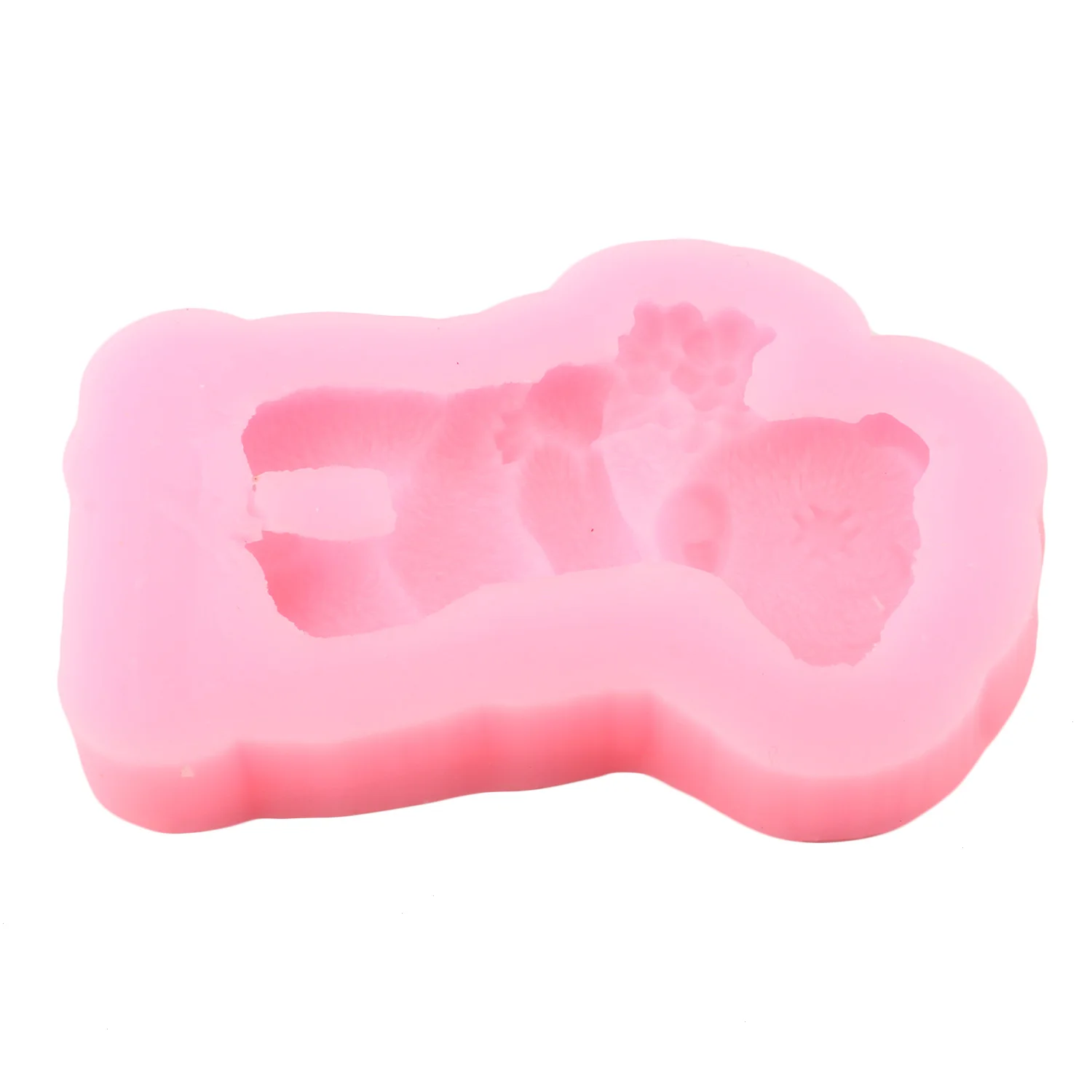 Cute Bear Silicone Molds Baby Birthday Cake Decorating Tools Animal Fondant Molds Candy Polymer Clay Chocolate Gumpaste Moulds