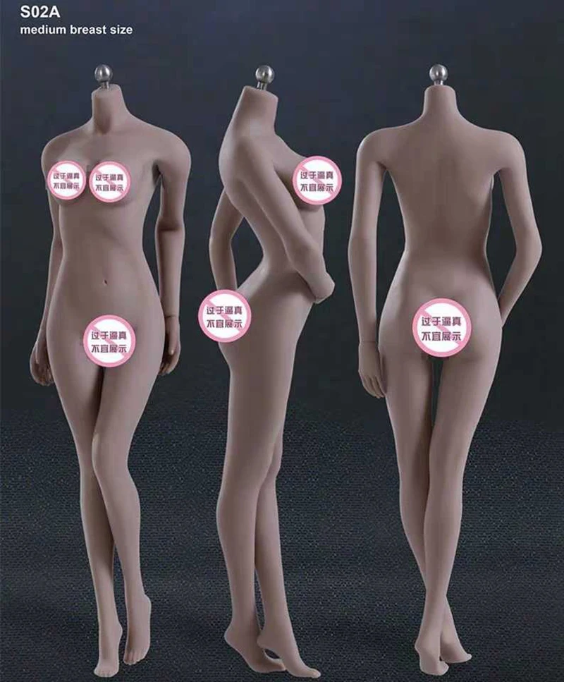 1/6 échelle SFD Suntan peau bricolage femme figurines corps accessoires grand 27 cm BJD figurine poupée en Silicone souple modèle jouets C1204