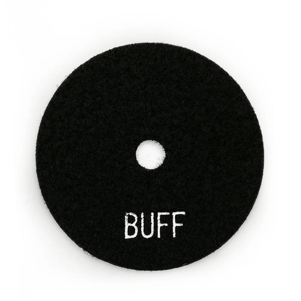 SHDIATOOL-Almofadas de polimento flexíveis, resina Bond Diamond, Black Buff, discos de lixa seca, diâmetro de 100mm ou 4 pol, 6PCs