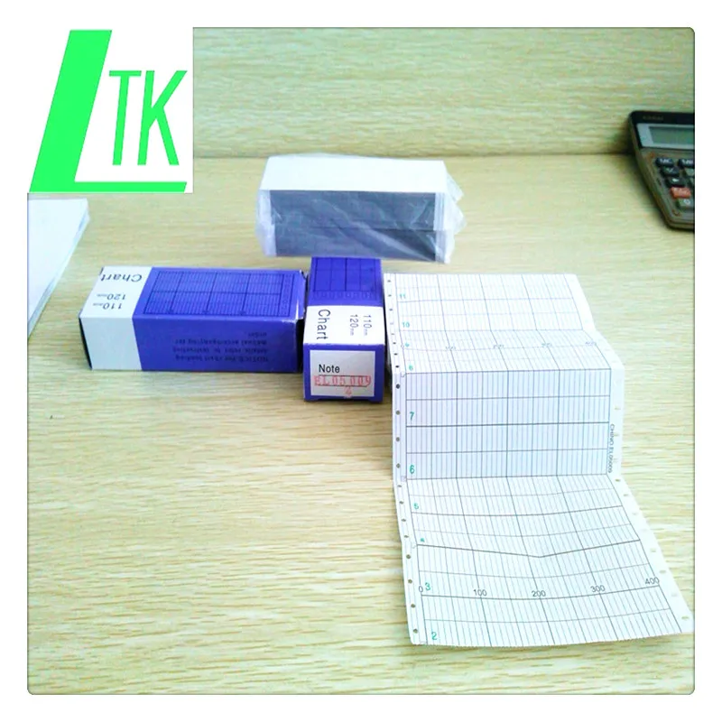 Grafik Kertas ET108N untuk Chino ET Seri Z-FOLD 180 Mm (200 Mm) Rekaman Kertas ET1269N, ET1534, ET2205