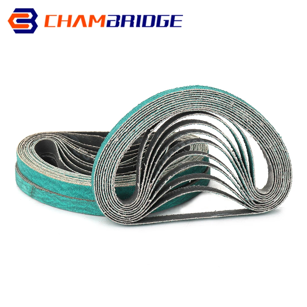 10x330mm 3/8"x13" Sanding Belts Sander Abrasive Belt Tool for Wood Furniture Metal Grinding Polishing Grit 60/80/120