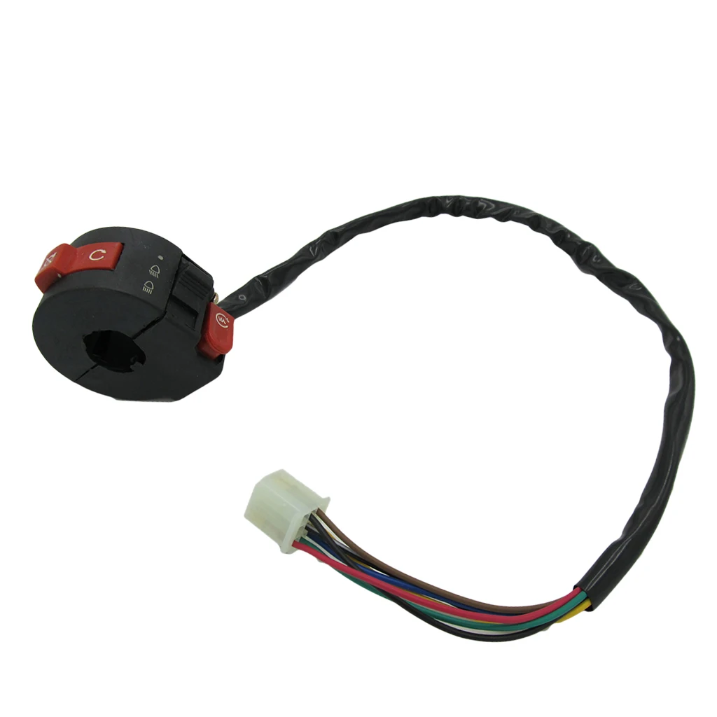 3-Function Left Handlebar Switch for 50/70/90/110/125cc Moped ATV 4 Wheeler