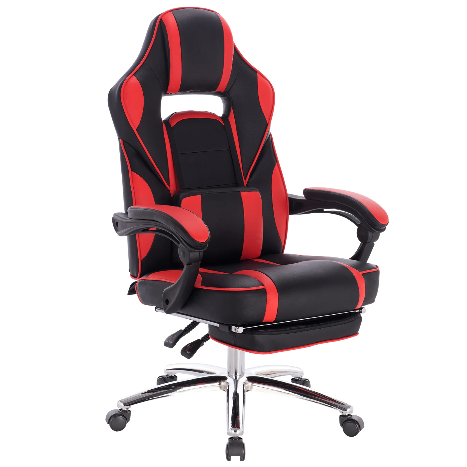 

Gaming Chair Racing Chair Office Executive Chair Sports Seat with Lumbar Cushion with Footrest Armchair Office Furniture