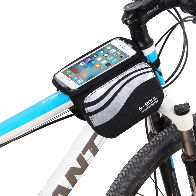 Bicycle Bags Front Touch Screen Mobile Phone Bag MTB Road Mountain Bike Top Tube Bag Cycling Pannier pack Cycling Accessories