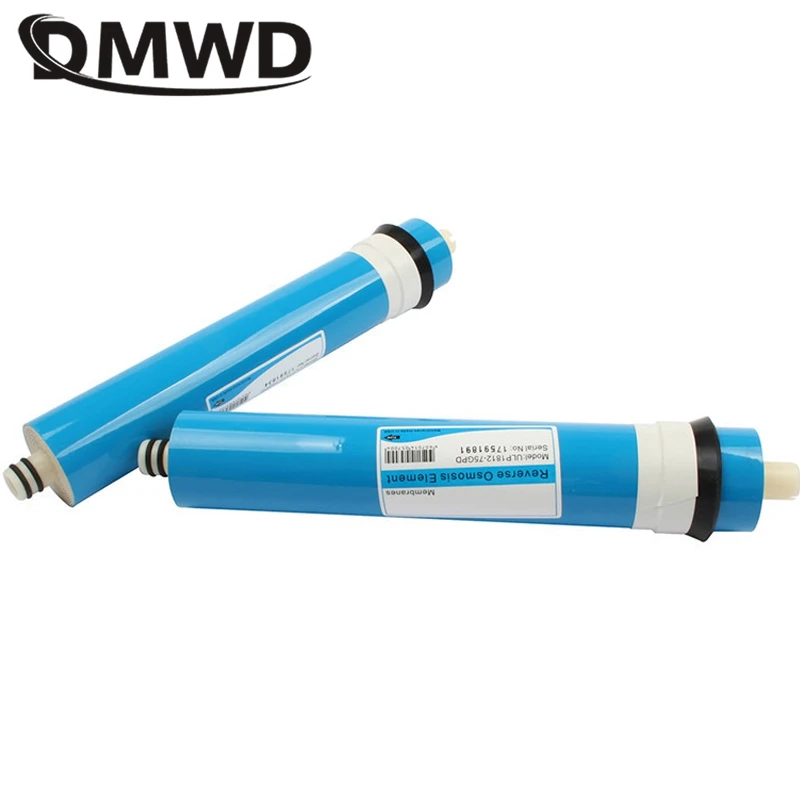 DMWD 75 GPD RO Membran 5 Bühne Wasser Filter Patrone Wasserfilter Umkehrosmose Element Wasser System Reinigung Zubehör