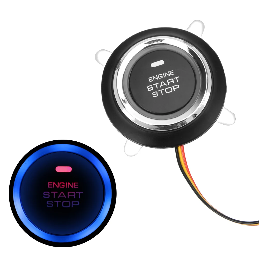 Auto Car Engine Start Stop Push Button 12V Universal Keyless Auto Replacement Entry Ignition Starter Switch
