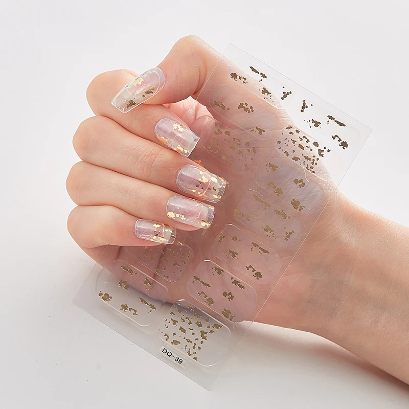 Glitter Series Powderเลื่อมตกแต่งเล็บSelfกาวสติกเกอร์เล็บสติกเกอร์เล็บDesigner Designerเล็บDecals Nailart