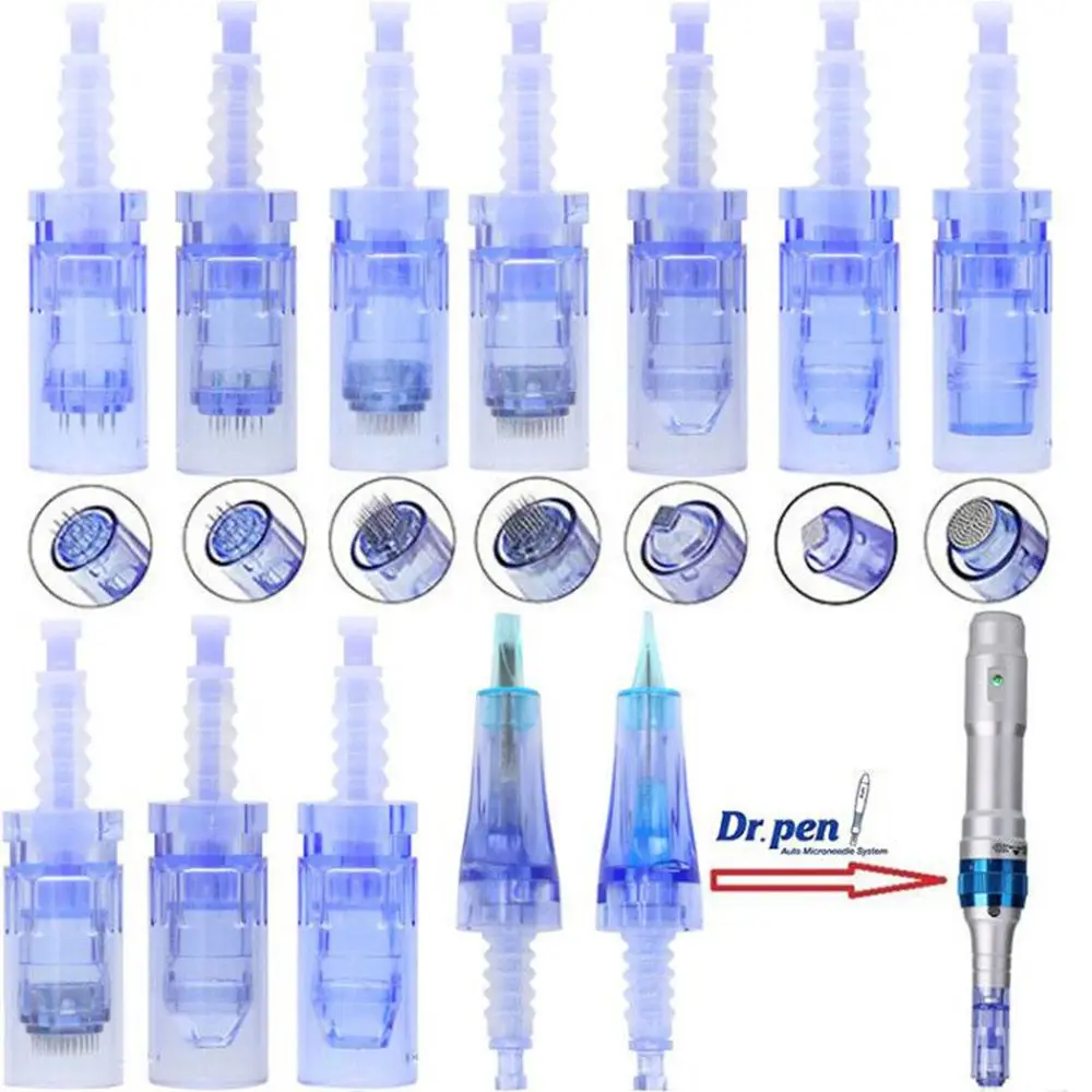 Dr Pen Ultima A6 Cartridge 30PCS For Dr Pen Tattoo Tips Auto Micro Bayonet 9 12 24 36 Pin Nano Cartridge