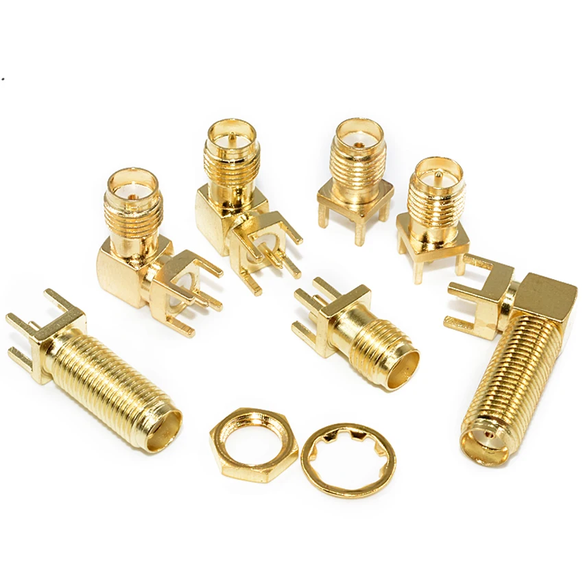 

10PCS/Lot SMA-KE Female Socket/Jack Connector With-Nuts For RF Coaxial Antenna