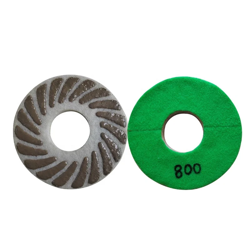 9inch 230MM Concrete Spiral Diamond Sponge Polishing Pad Diamond Fiber Polishing Pad For Floor Renewing