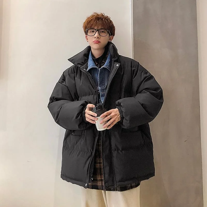 Winter 2022 Mode Mannen Katoen Gewatteerde Jas Casual Kleding Dikke Warm Stand Kraag Jassen Mannen Windbreakers Jassen Parka B380