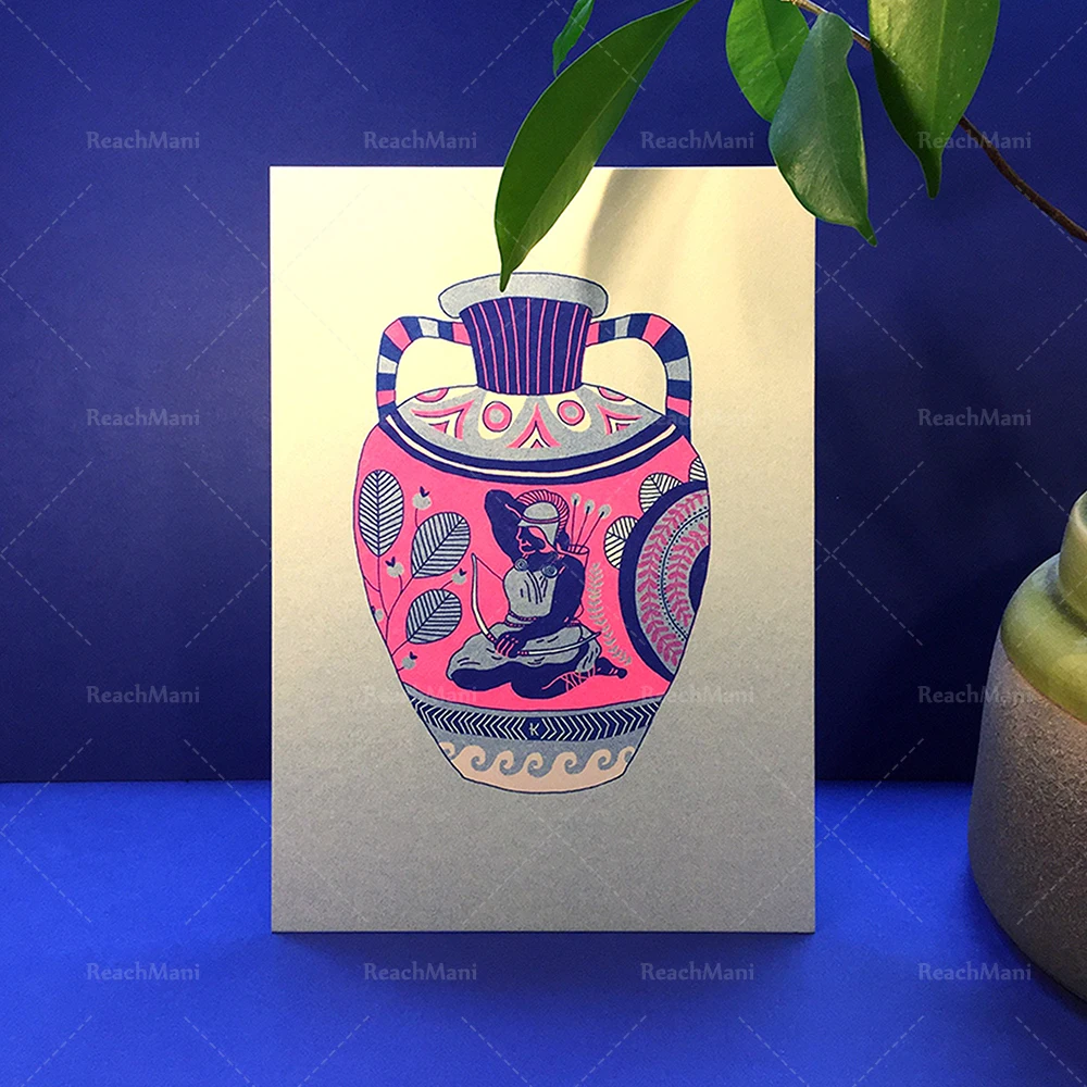 Affiche d'impression d'art de vase