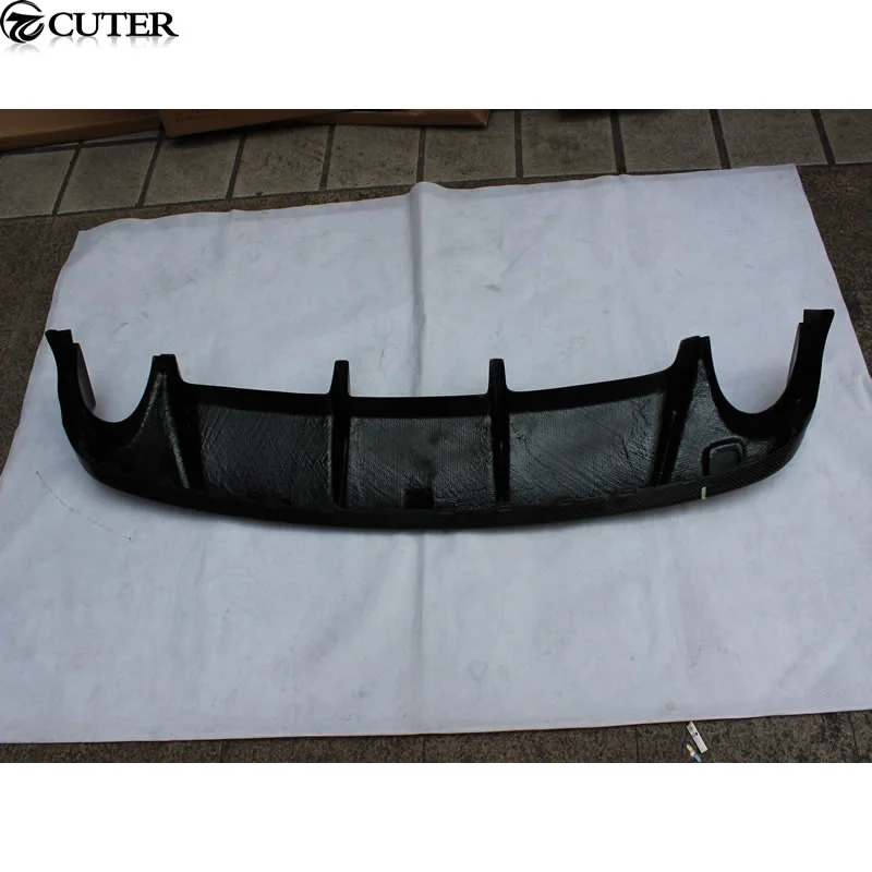 Golf 6 Mk6 Gti Jsk Style Carbon Fiber Rear Bumper Diffuser Lip Bilateral Single Out for Vw Golf 6 Mk6 Gti Bumper 2010-2013