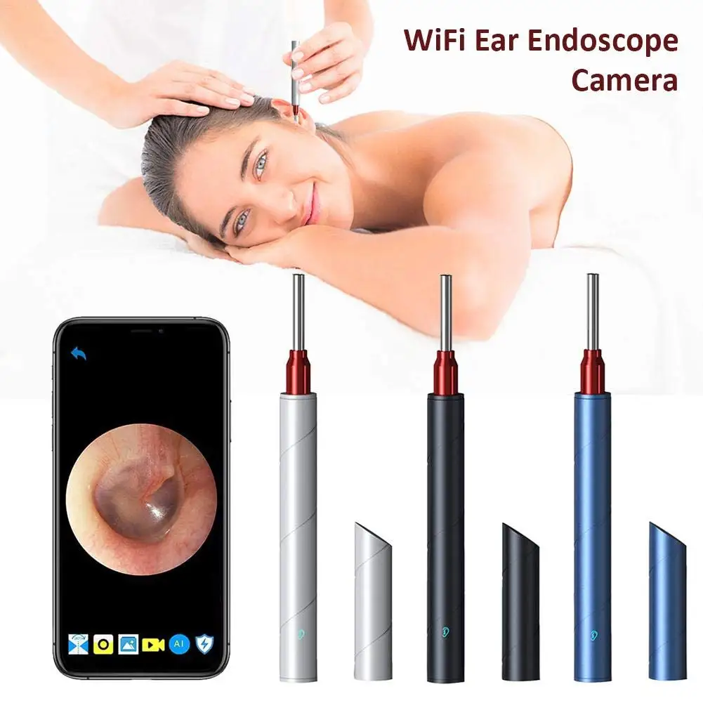 Portable 3.5mm Mini Ear Cleaning Endoscope Camera Wireless Otoscope Earwax Removal Tool With 6 LED Light for Iphone OTG Android