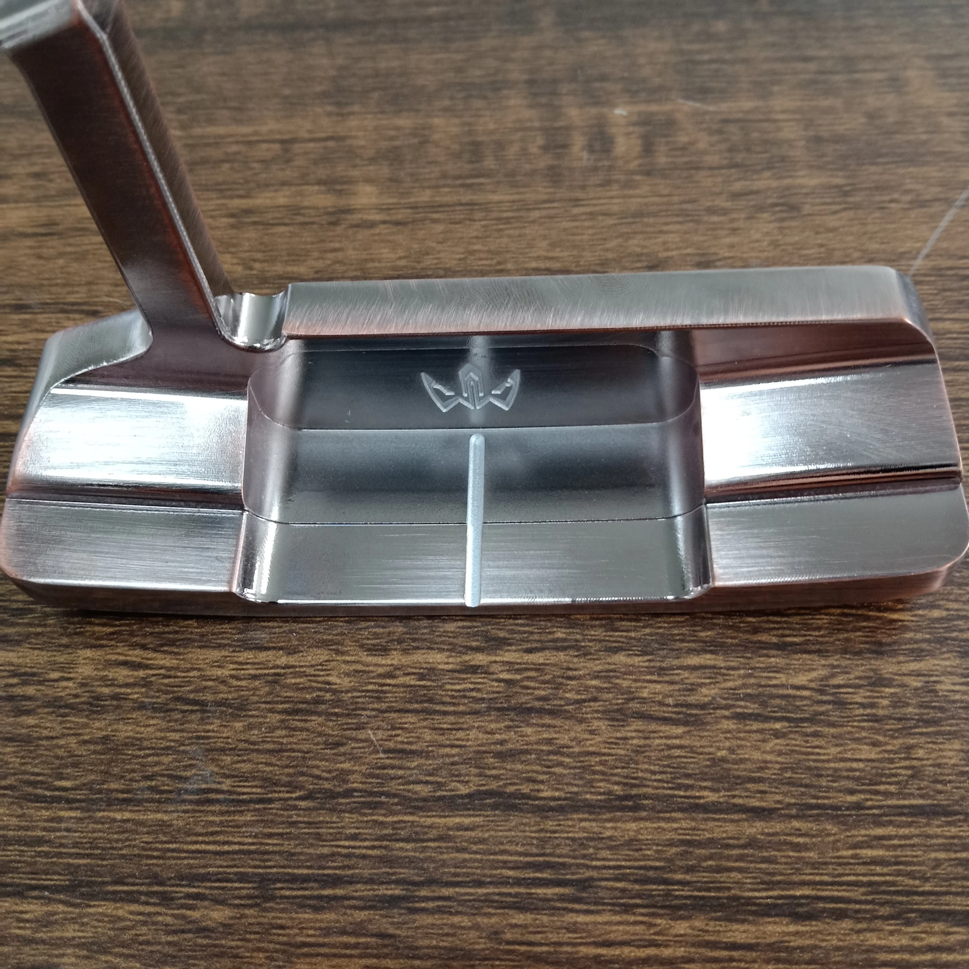 Dagalo SUS 303 Material CNC Milled Golf Putter Head, Copper Color, 370 +/-5 GMs