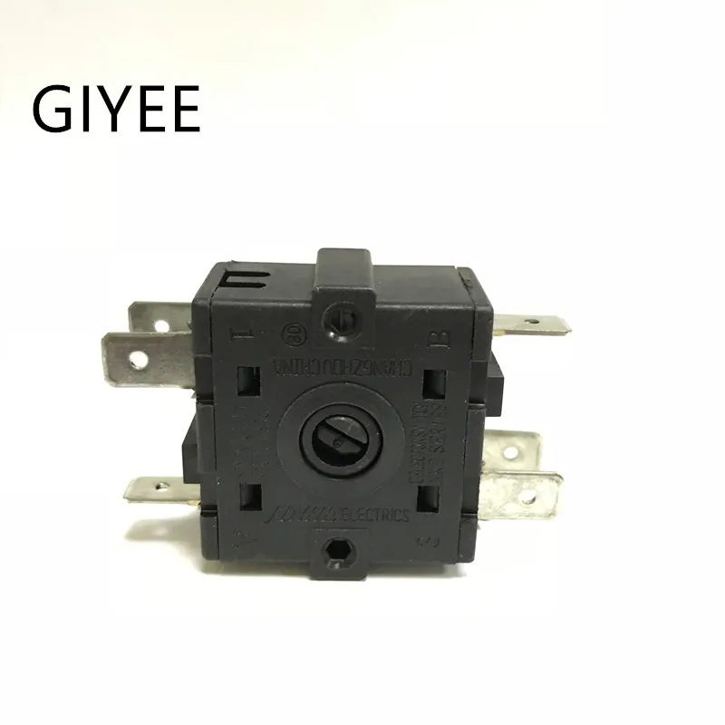 Original new 100% XK2 XK234-7 25T125 series heating rotary selection switch circulating gear 6pin 4gear 15A250V 26A125V