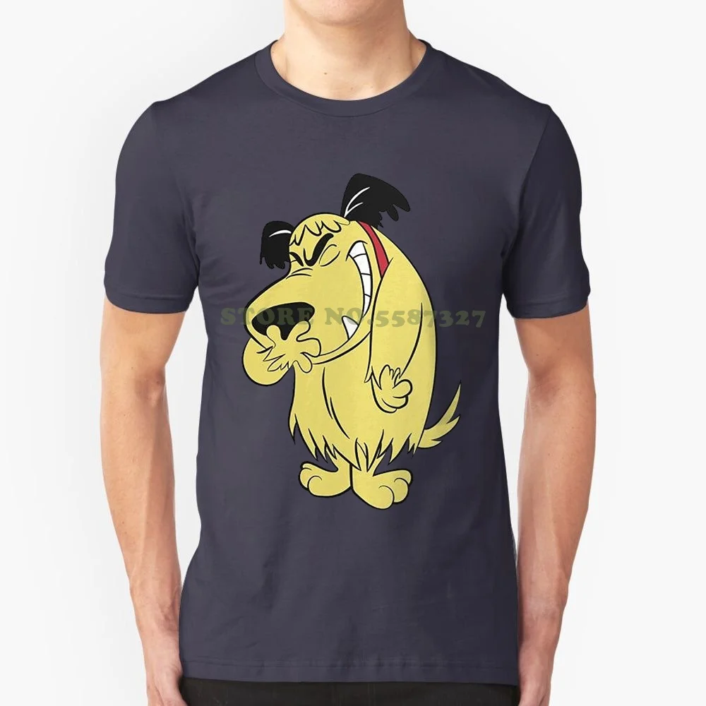 T Shits Printing Short Sleeve Casual O-Neck Cotton Men's Muttley Laughing Classic Design T Shirt