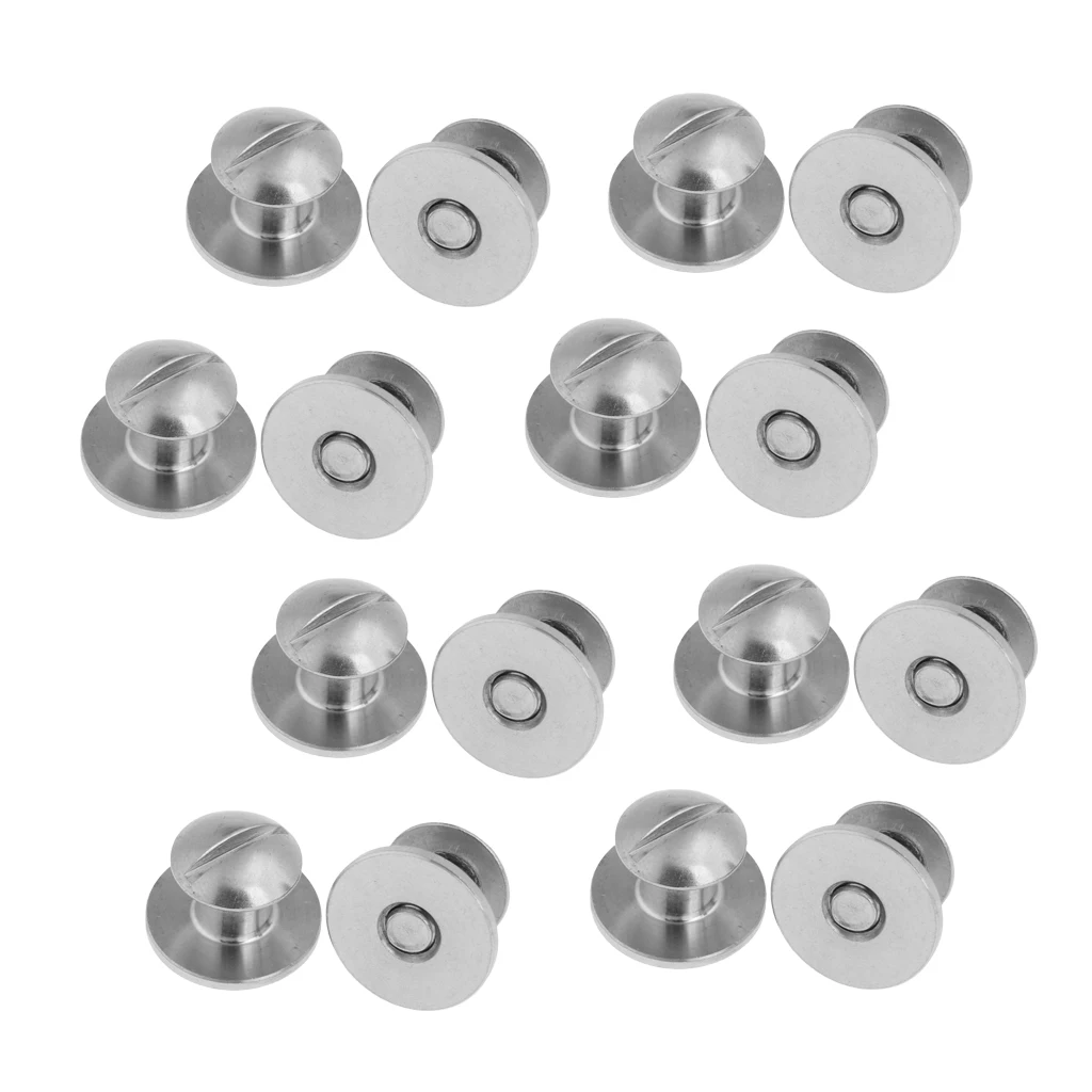 16pcs Stainless Steel Book Screws for Tech Scuba Diving Diver Backplate Pad BCD Gear Equipment